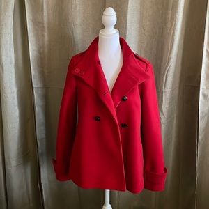 Good used condition Banana Republic cape pea coat.